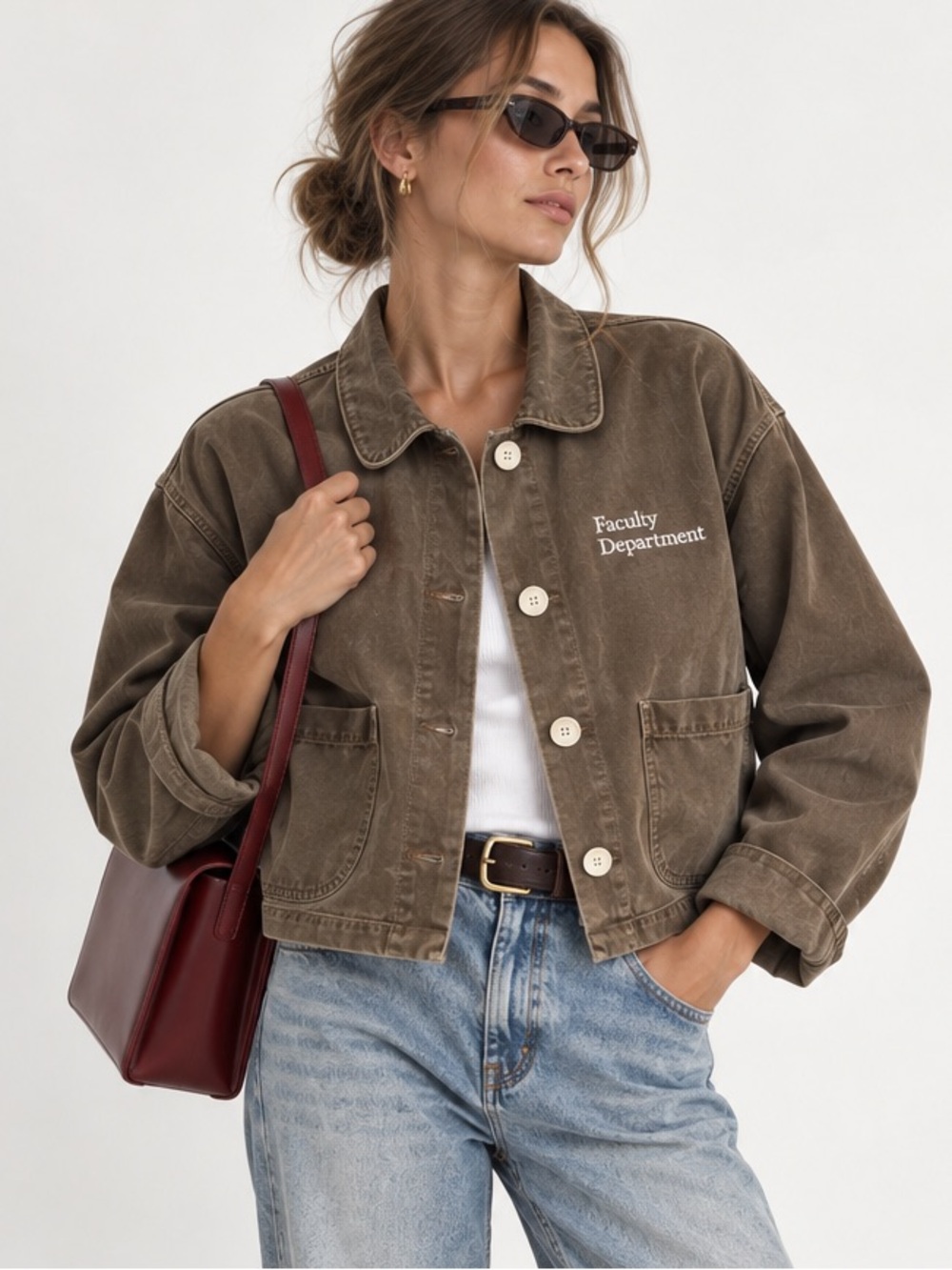 OlderBrother chore jacket Faculty Department barn coat work wear utility canvas